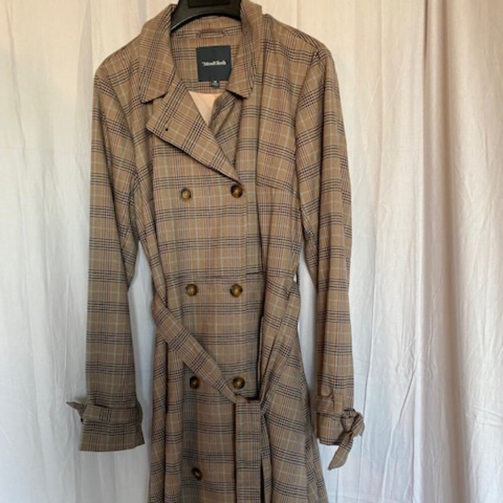 Plaid Trenchcoat